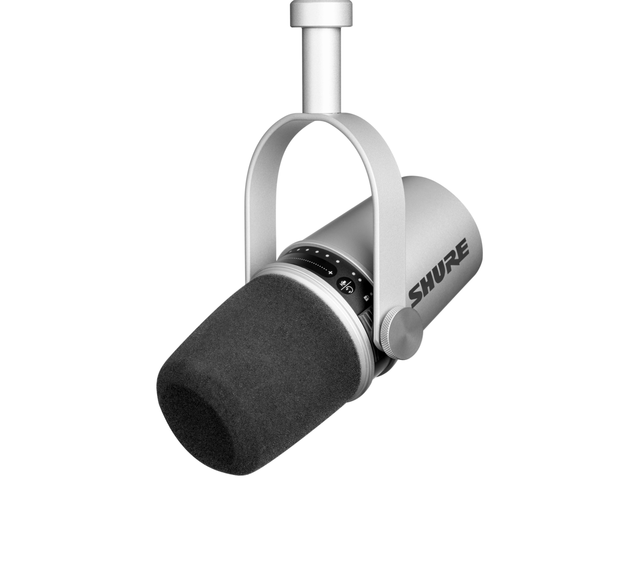 Shure MV7 Mobile Dynamic Microphone w/ USB and XLR - Silver