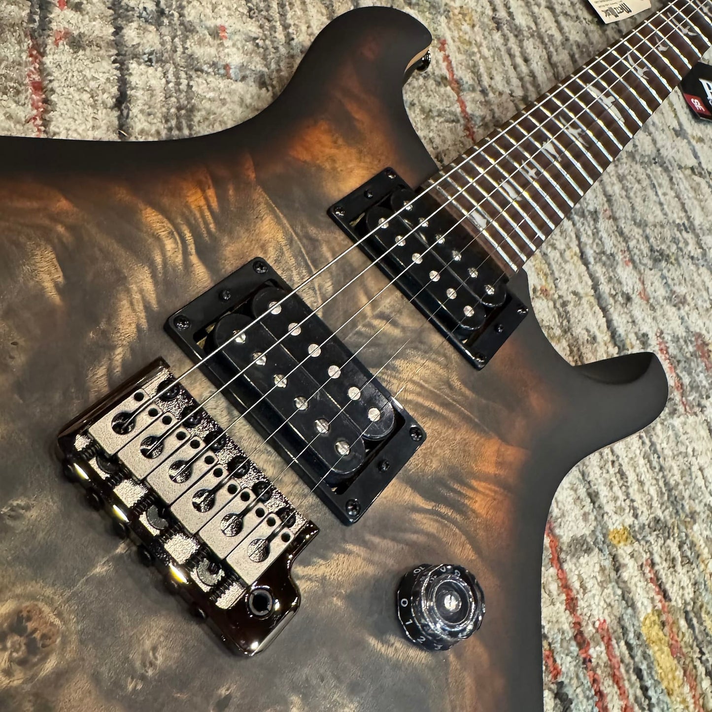 Paul Reed Smith SE Custom 24-08 Poplar Burl Limited Edition 2025 - Charcoal Cherry Midnight Burst