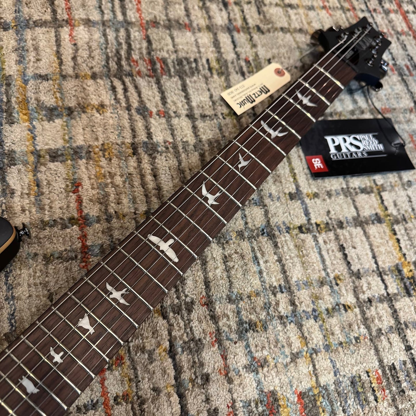 Paul Reed Smith SE Custom 24-08 Poplar Burl Limited Edition 2025 - Charcoal Cherry Midnight Burst