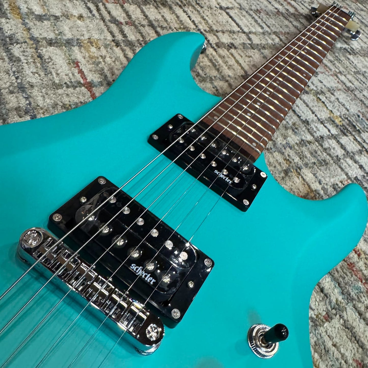 Schecter C-6 Deluxe - Satin Aqua