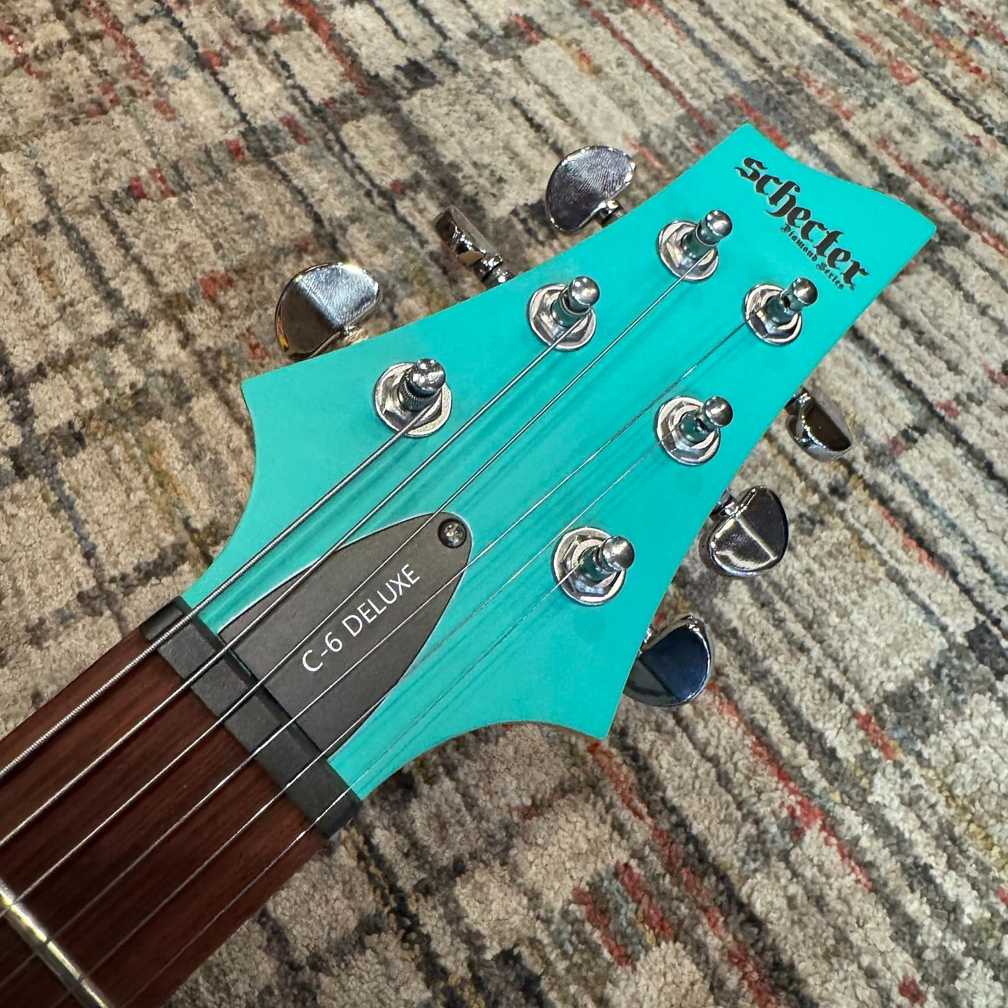 Schecter C-6 Deluxe - Satin Aqua