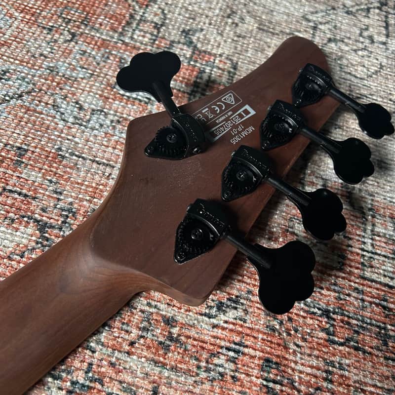 Ibanez Mode MDM1305 5 String Electric Bass w/ Gig Bag - Natural Stained Amber Burst