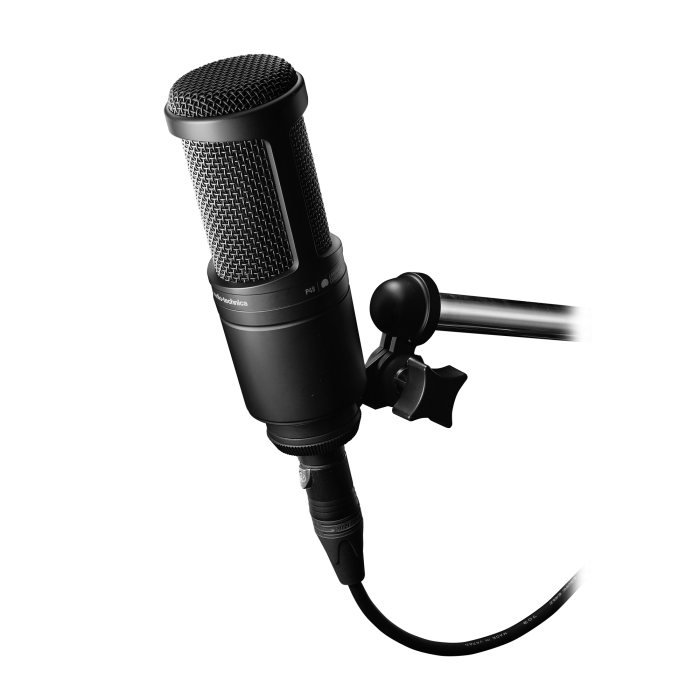Audio Technica AT2020 Large Diaphragm Cardioid Condenser Microphone