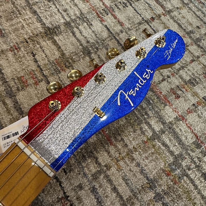 Fender Buck Owens Signature Telecaster - Red, Silver, and Blue Sparkle