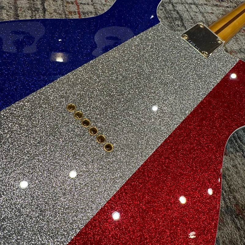 Fender Buck Owens Signature Telecaster - Red, Silver, and Blue Sparkle