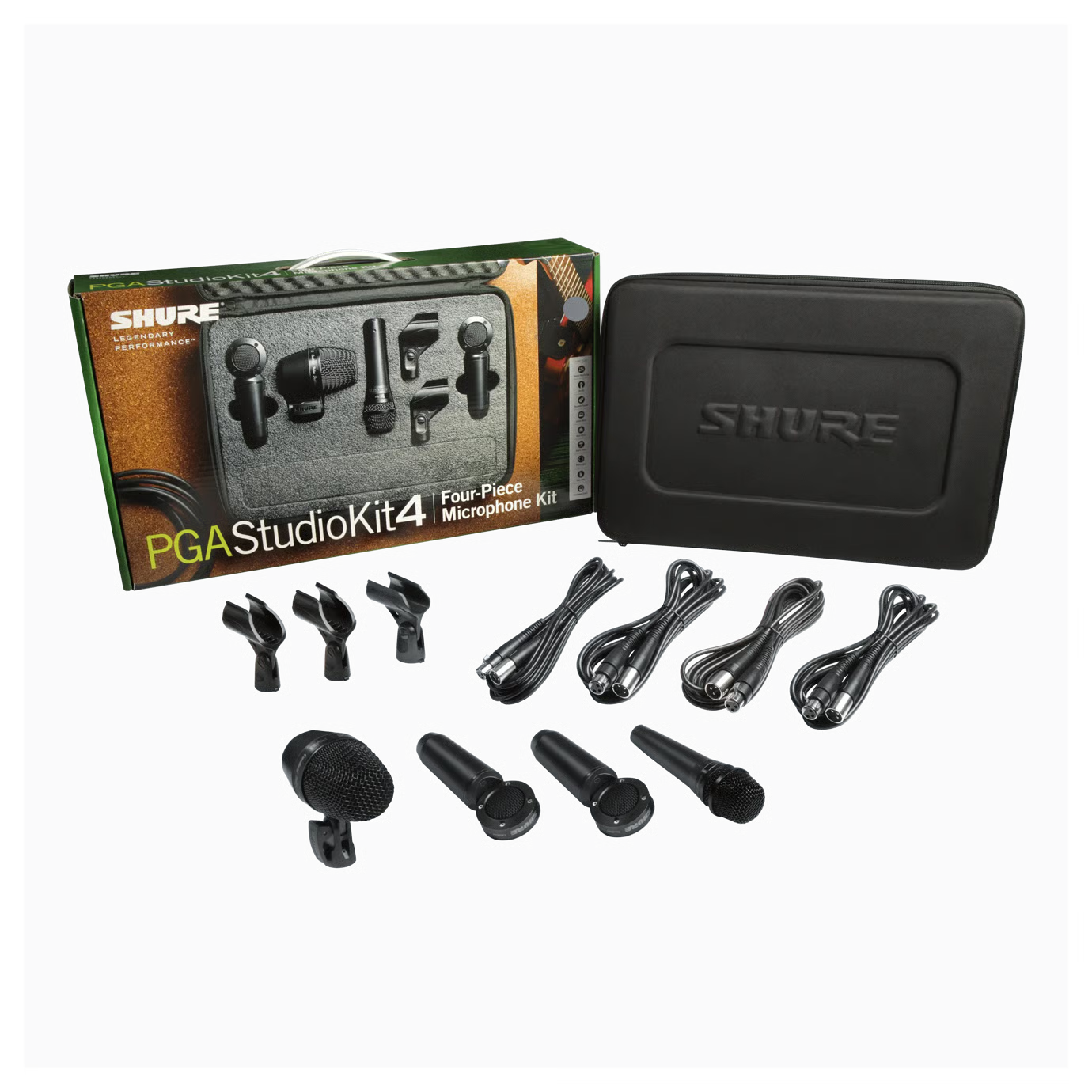 Shure PGASTUDIOKIT4 4-Piece Microphone Kit