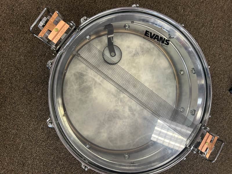 USED Ludwig LM410 Super-Sensitive 5x14" 10-Lug Aluminum Snare Drum