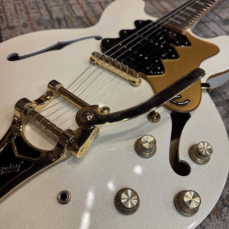 Used Epiphone Riviera Custom P93 Royale - Pearl White