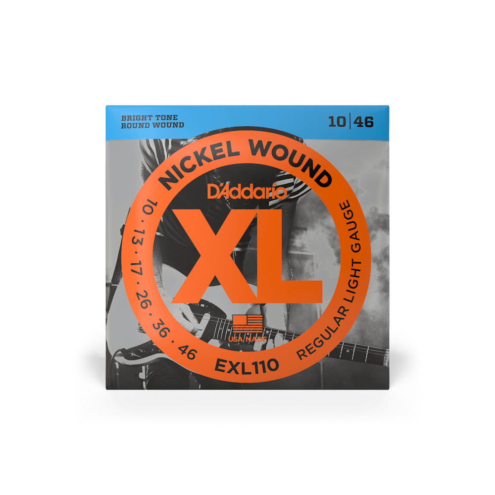 D'Addario EXL110 Regular Light Electric Guitar Strings 10-46 (3-Pack)