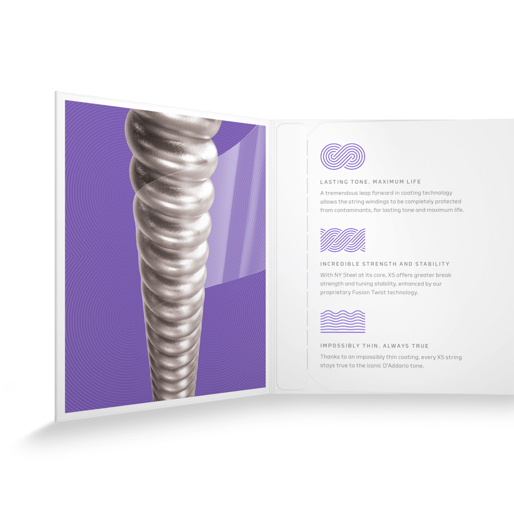 D'Addario XSE1149 Medium Coated Electric Guitar Strings 11-49 (3-Pack)