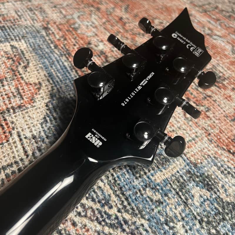 USED ESP LTD H-1001FR W/ Case - Black Natural Burst