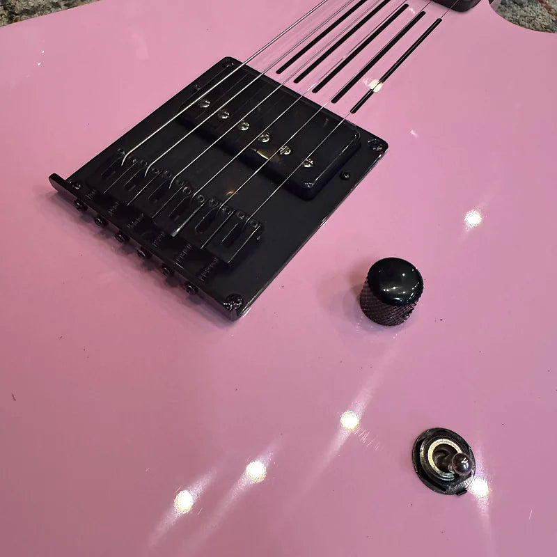 Schecter Machine Gun Kelly Signature PT - Ticket To My Downfall Pink