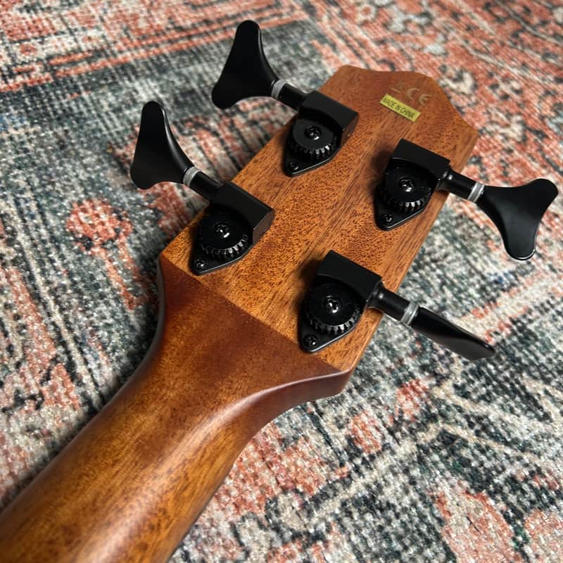 USED Lanikai OA-EBU Oak Ukulele Bass w/ Fishman Clasica II Preamp & Gigbag