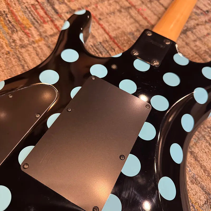 USED Kramer NightSwan - Black w/ Blue Polka Dot
