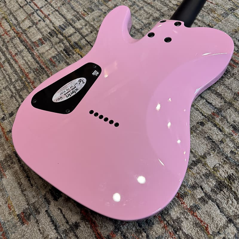 Schecter Machine Gun Kelly Signature PT - Ticket To My Downfall Pink