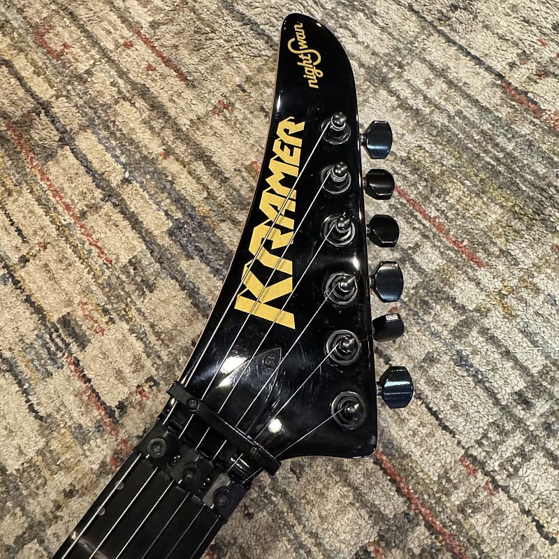 USED Kramer NightSwan - Black w/ Blue Polka Dot