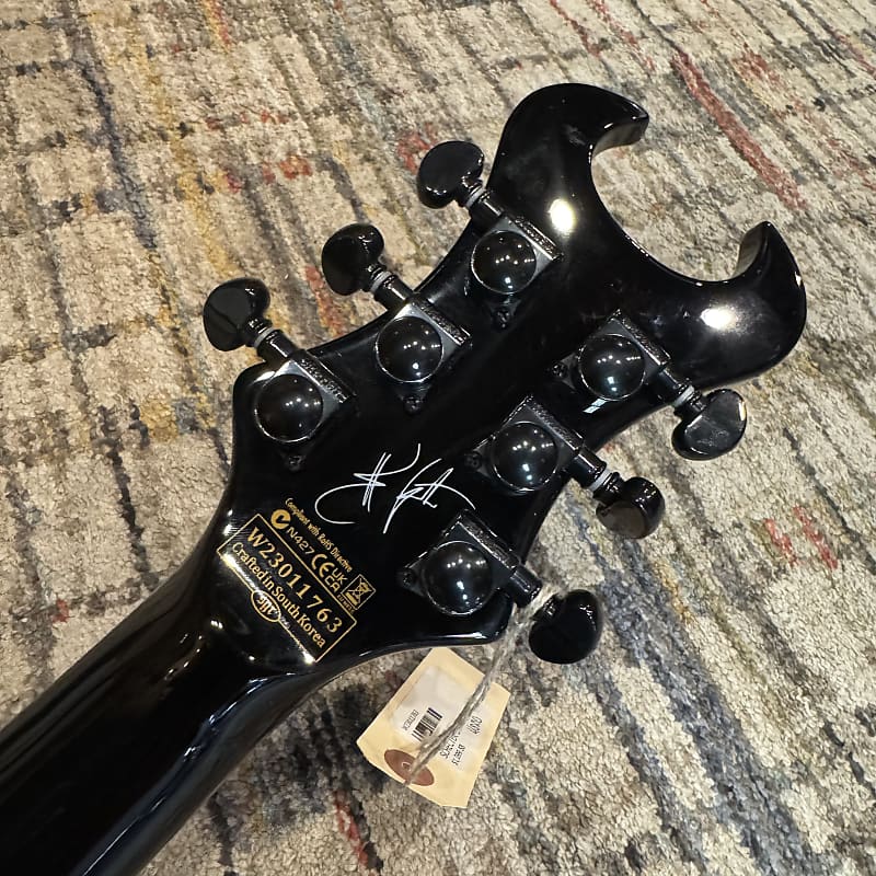 USED Schecter Synyster Gates Custom-S - Gloss Black with Silver Stripes