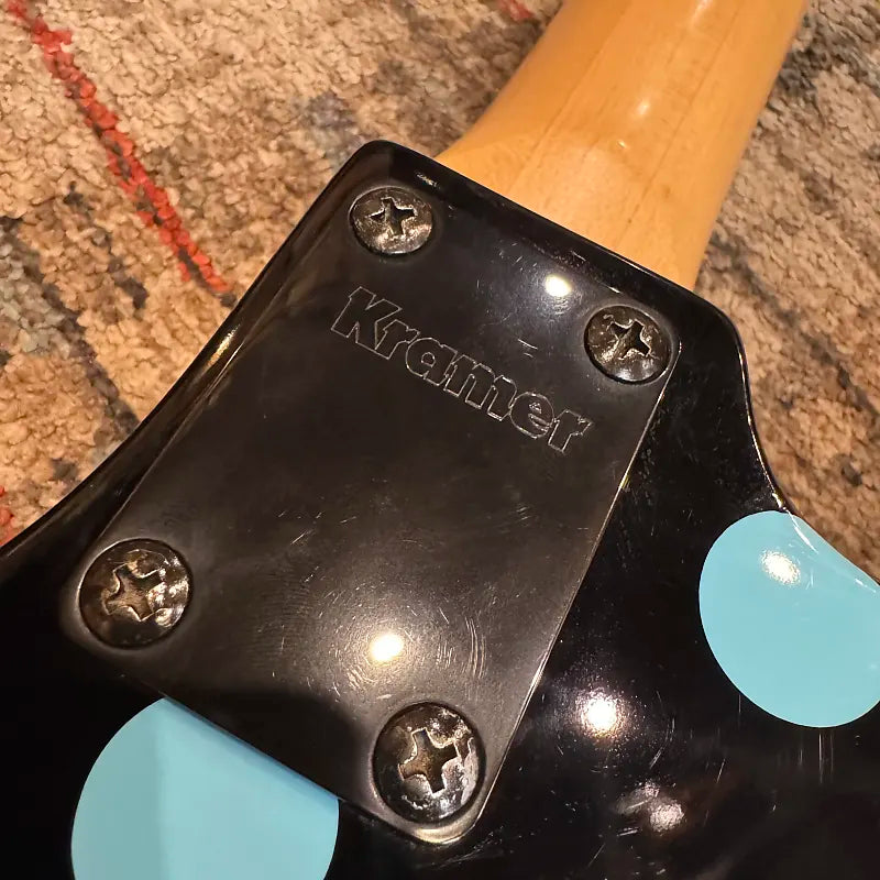 USED Kramer NightSwan - Black w/ Blue Polka Dot