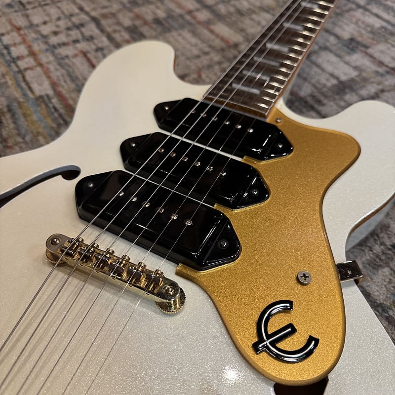 Used Epiphone Riviera Custom P93 Royale - Pearl White
