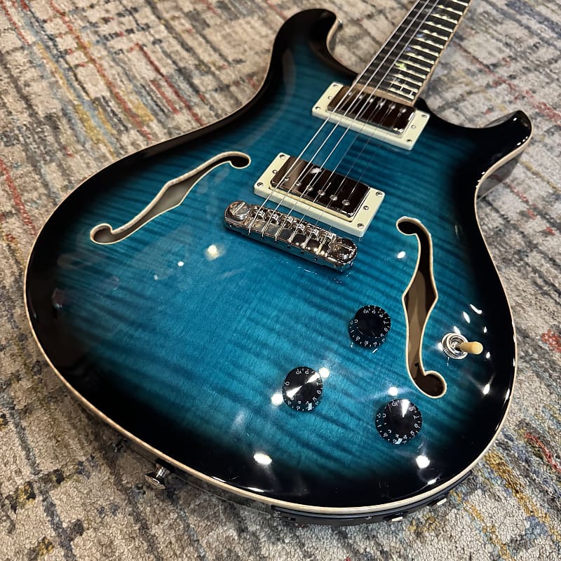 Used PRS SE Hollowbody II Piezo - Peacock Blue