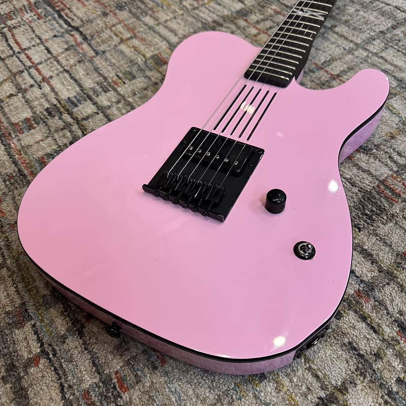 Schecter Machine Gun Kelly Signature PT - Ticket To My Downfall Pink