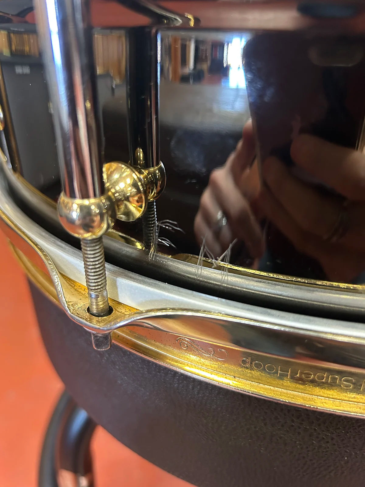 Used Pearl SF1465 14x6.5" Steve Ferrone Signature Brass Snare Drum with Brass Hardware 2000s - Black Nickel Over Brass