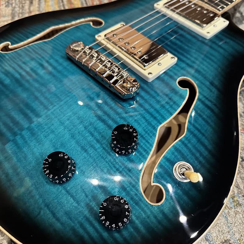 Used PRS SE Hollowbody II Piezo - Peacock Blue