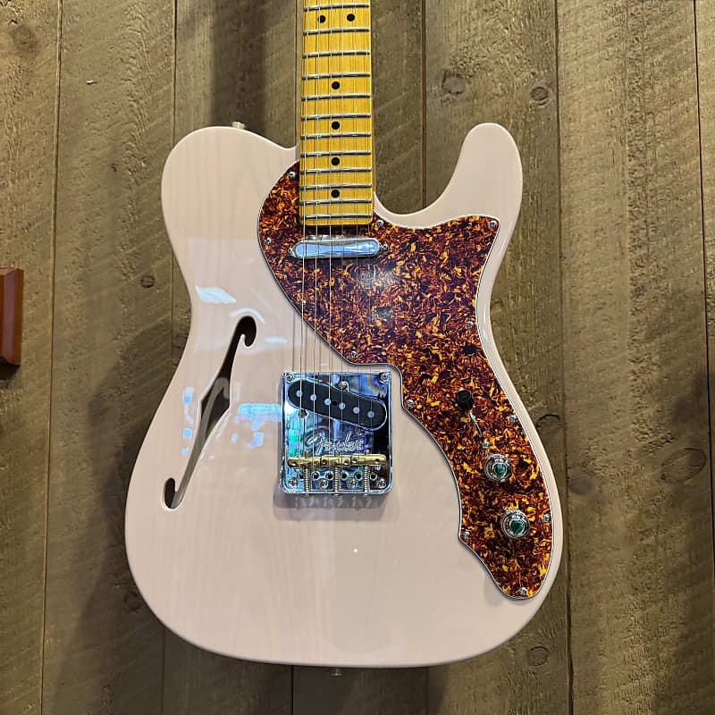 Used Fender LTD American Professional II Telecaster Thinline - Transparent Shell Pink