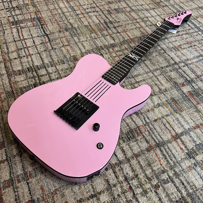 Schecter Machine Gun Kelly Signature PT - Ticket To My Downfall Pink