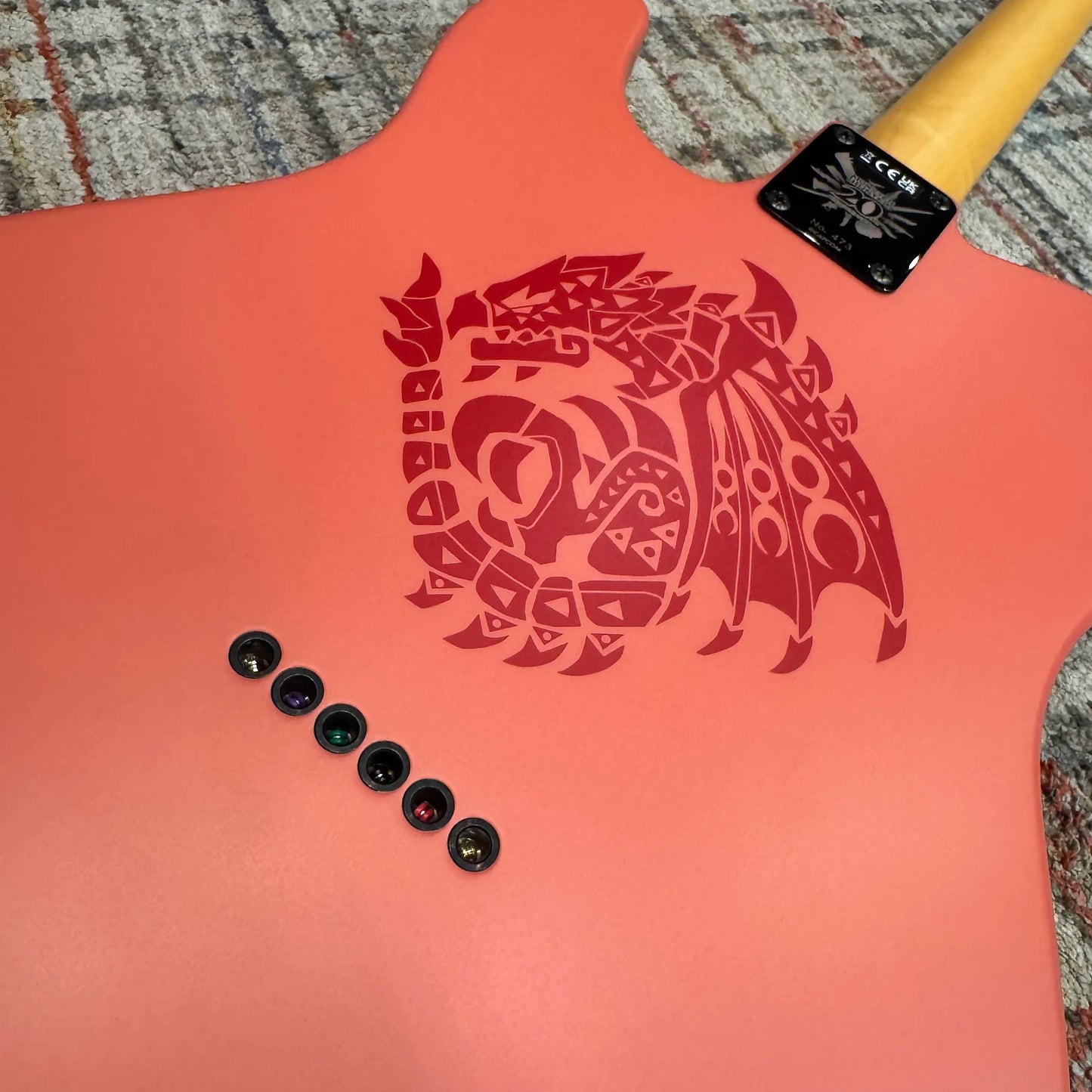Fender Monster Hunter Rathalos Telecaster - Rathalos Red