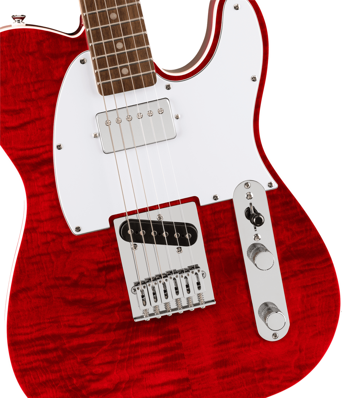 Squier Affinity Telecaster FMT SH - Crimson Red Transparent