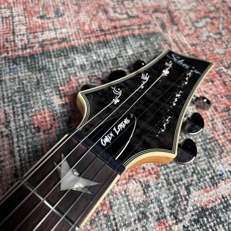 Schecter Omen Extreme-6 Electric Guitar w/ Case - See-Thru Black