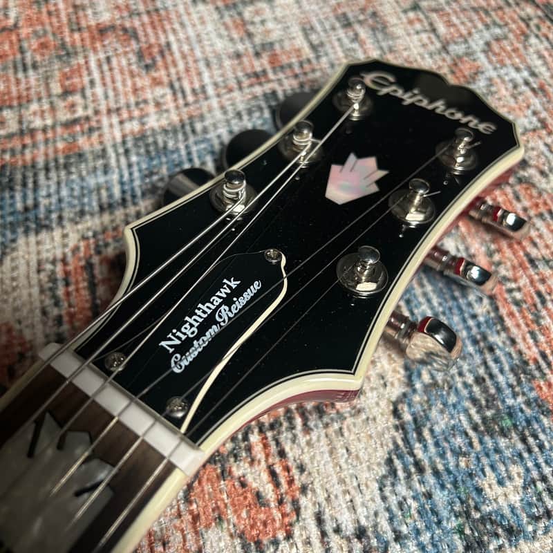 USED Epiphone Nighthawk Custom Reissue W/ Case - Fireburst
