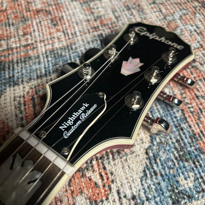 USED Epiphone Nighthawk Custom Reissue W/ Case - Fireburst