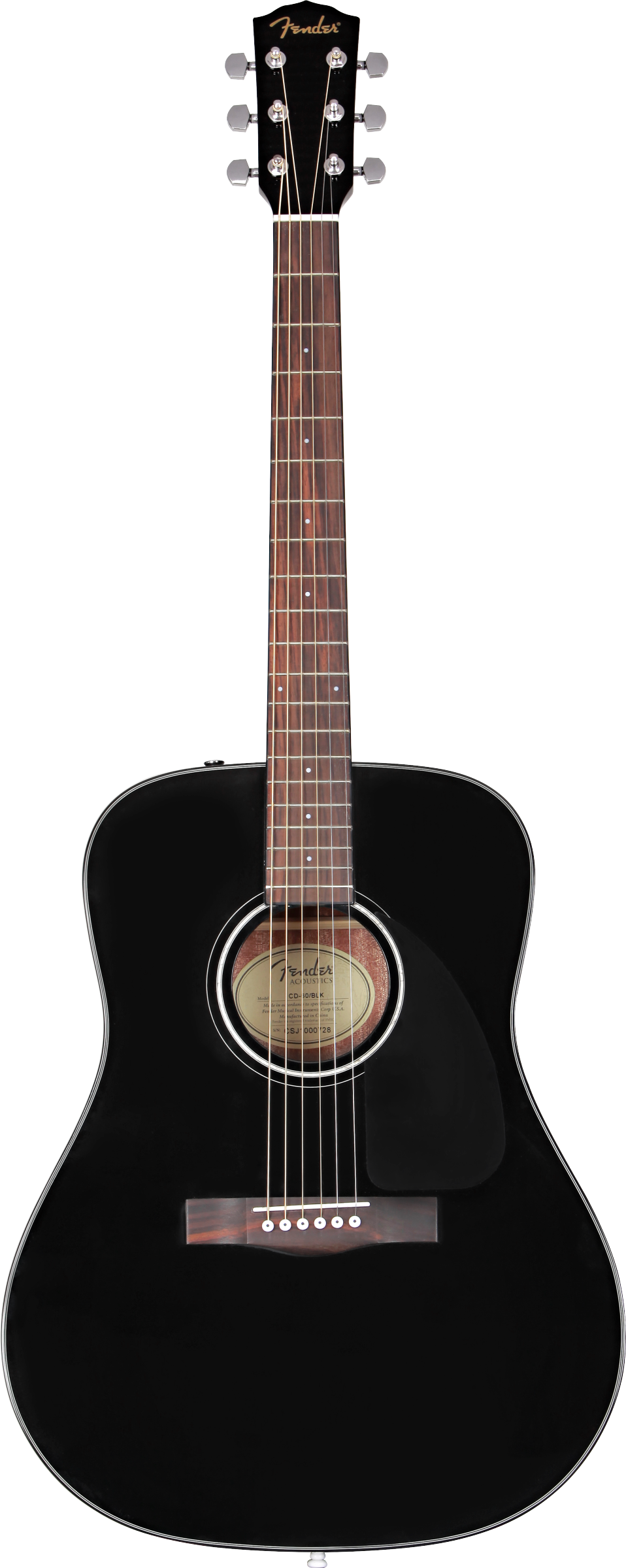 Fender CD-60 V3 Dreadnought w/ Case - Black