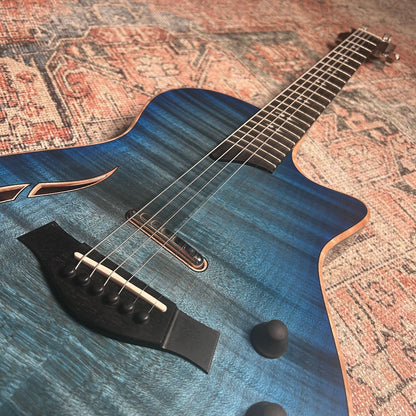 Taylor T5z Pro with Big Leaf Maple Top Harbor Blue Used W/ Case