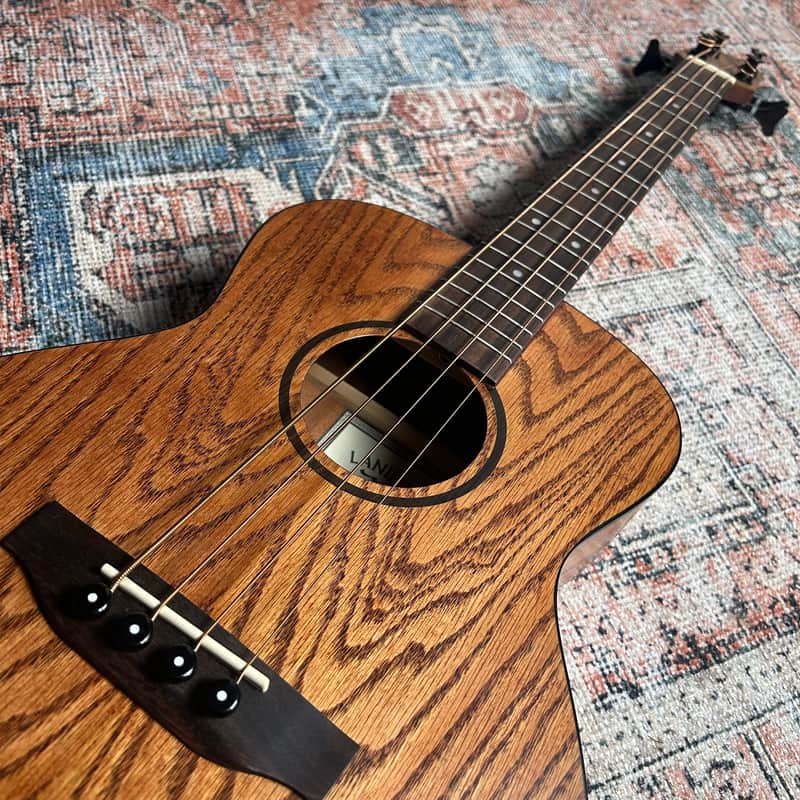 USED Lanikai OA-EBU Oak Ukulele Bass w/ Fishman Clasica II Preamp & Gigbag