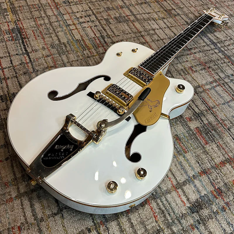 USED 2014 Gretsch G6136T White Falcon Bigsby W/ Case - Gloss White