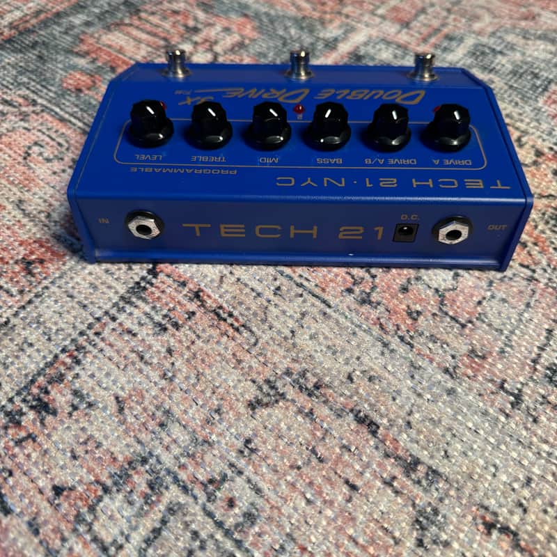 Tech 21 Double Drive 3X Analog Distortion Pedal – Blue (2006–2013) | B-Stock