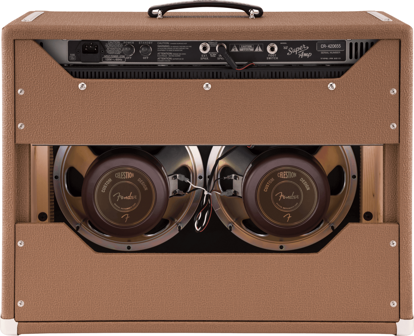 Fender '62 Super Amp 40W 2x10" - Brown