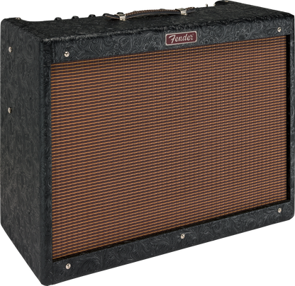 Fender Hot Rod Deluxe 30th Anniversary - Black Western w/ Brown/Gold