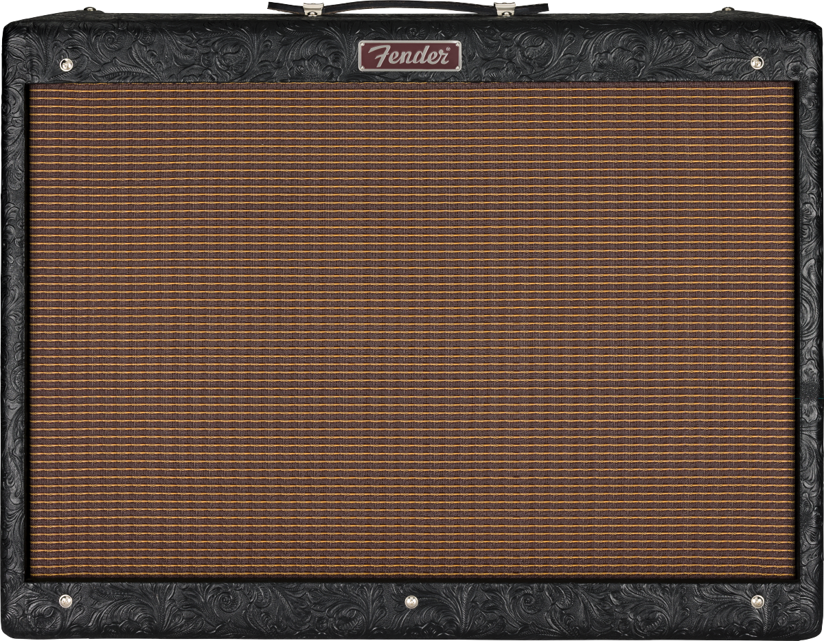 Fender Hot Rod Deluxe 30th Anniversary - Black Western w/ Brown/Gold ...