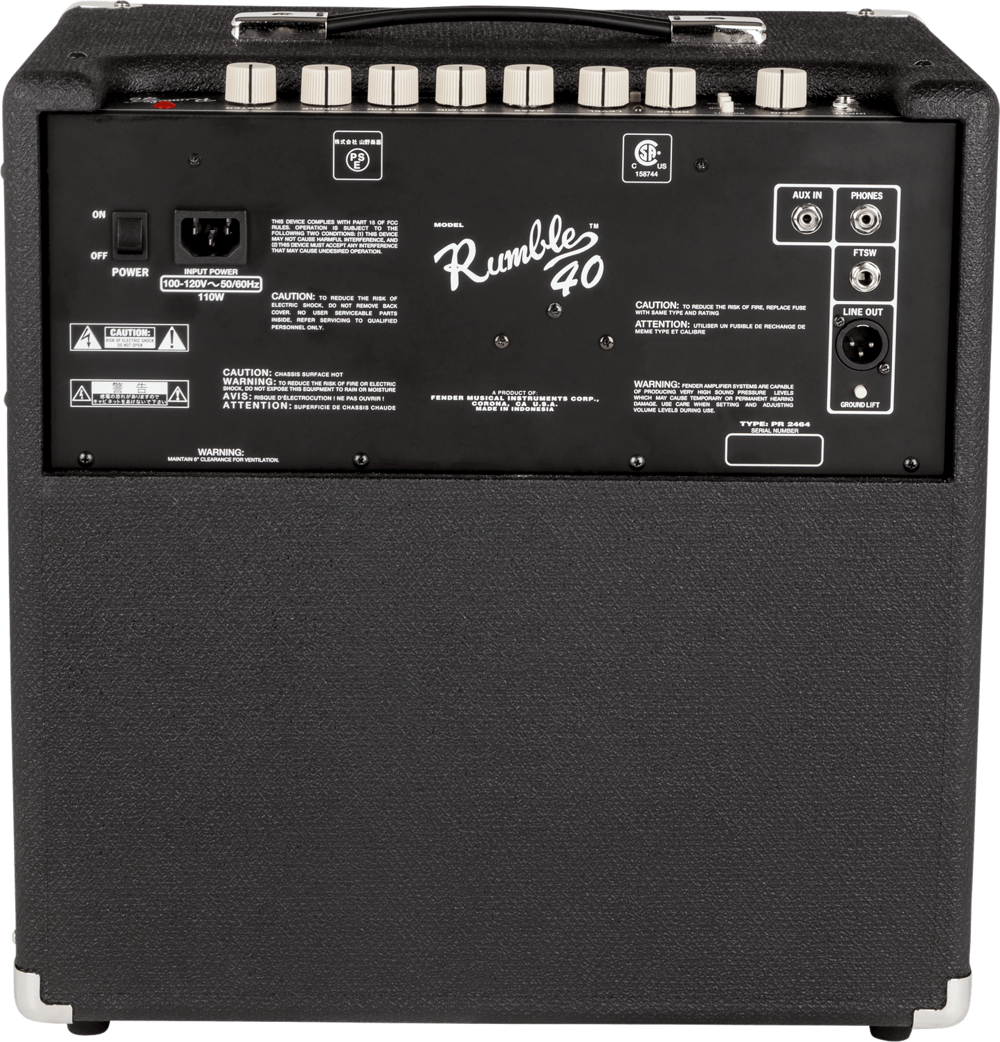 Fender Rumble 40 1x10" 40-Watt Bass Combo Amplifier