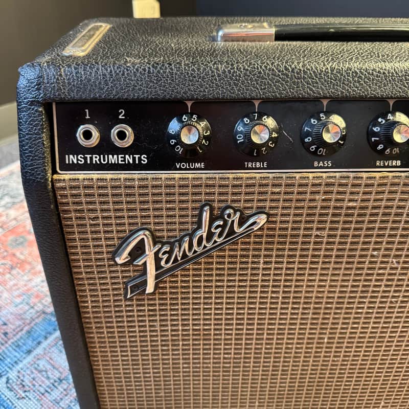 1965 Fender Princeton Reverb Blackface 12-Watt 1x10 Vintage Tube Combo – Early Black Panel