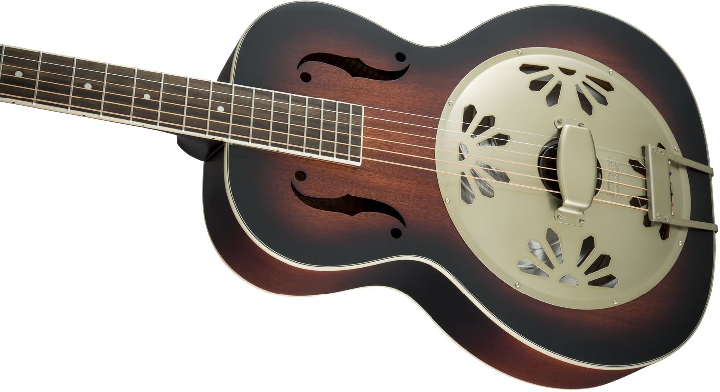 Gretsch G9241 Round Neck Alligator Biscuit Resonator w/pickup - 2-Color Sunburst