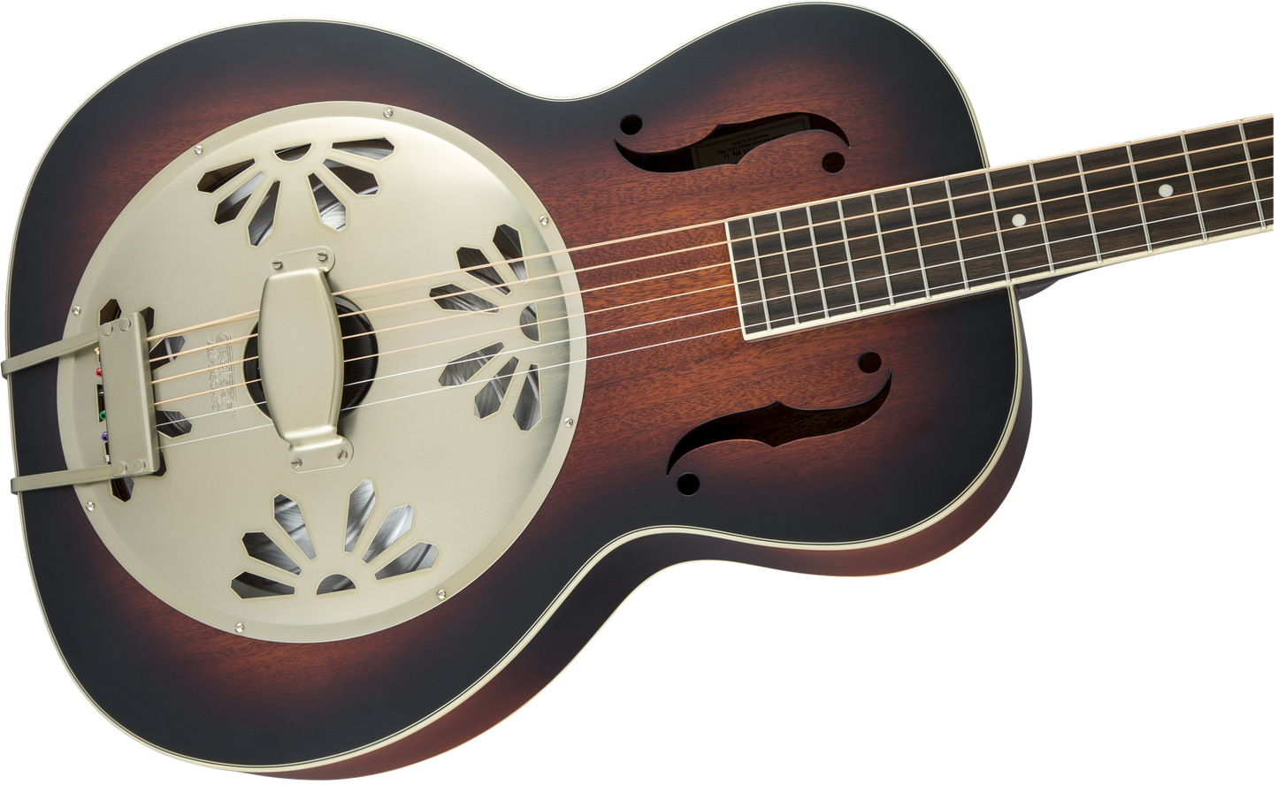 Gretsch G9241 Round Neck Alligator Biscuit Resonator w/pickup - 2-Color Sunburst