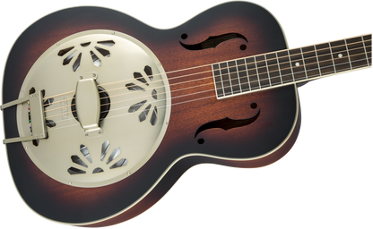 Gretsch G9241 Round Neck Alligator Biscuit Resonator w/pickup - 2-Color Sunburst
