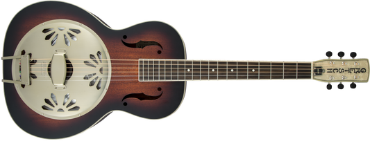 Gretsch G9241 Round Neck Alligator Biscuit Resonator w/pickup - 2-Color Sunburst