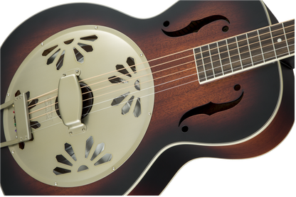 Gretsch G9241 Round Neck Alligator Biscuit Resonator w/pickup - 2-Color Sunburst