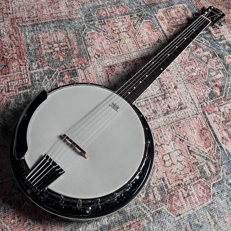USED Fender Rustler 6-String Resonator Banjo Guitar w/ Case - Sunburst